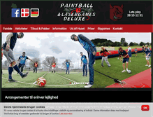 Tablet Screenshot of paintballdeluxe.dk